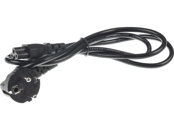 Strømkabel 3 PIN kløverblad 1,2m