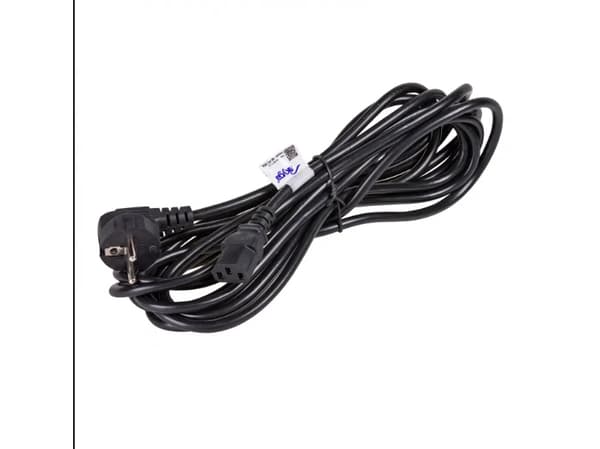 Akyga Pro Series AK-PC-05A - Strømkabel - power CEE 7/7 (hann) vinklet til power IEC 60320 C13 - 250 V - 10 A - 5 m - svart