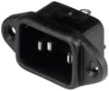 Miniatyrbilde 1 av 2: Monacor AAC-150J, C14, Sort, 250 V, 6 A