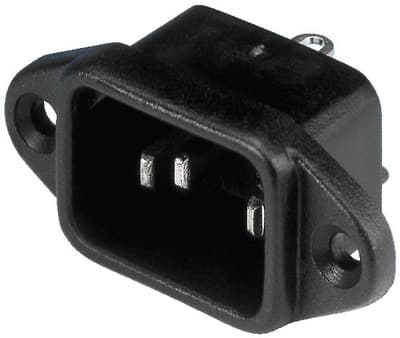Monacor AAC-150J, C14, Sort, 250 V, 6 A