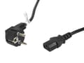 Miniatyrbilde 5 av 5: Lanberg - Strømkabel - power CEE 7/7 (hann) vinklet til power IEC 60320 C13 - 10 A - 10 m - svart
