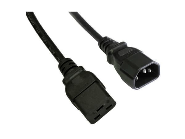 Akyga AK-UP-02 - Strømkabel - IEC 60320 C14 til IEC 60320 C19 - 250 V - 10 A - 1.8 m - svart