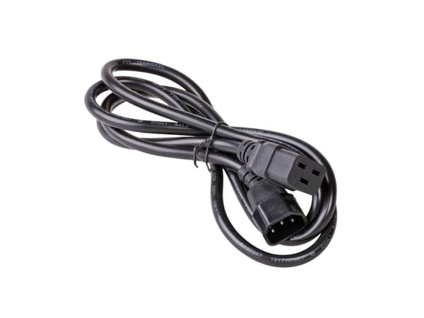Akyga AK-UP-02 - Strømkabel - IEC 60320 C14 til IEC 60320 C19 - 250 V - 10 A - 1.8 m - svart