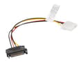 Miniatyrbilde 2 av 5: Lanberg - Strømadapter - 4-pin intern strøm (hunn) til SATA-strøm (hann) - 15 cm