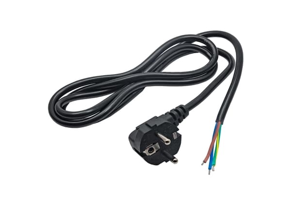 Akyga Power cable AK-OT-01A with open tin CEE 7/7 250V/50Hz 1.5m, 1,5 m, CEE7/7