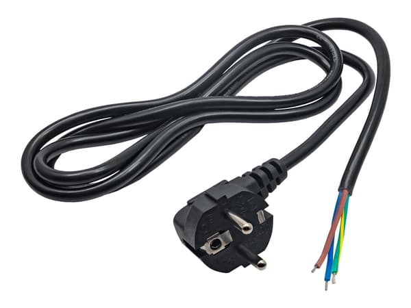 Akyga Power cable AK-OT-01A with open tin CEE 7/7 250V/50Hz 1.5m, 1,5 m, CEE7/7