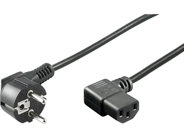 Goobay 93119, 5 m, Strømplugg type F, IEC C13, H05VV-F3G, 250 V