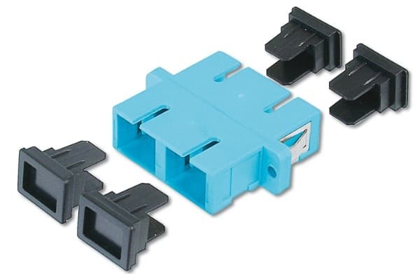 DIGITUS - Kopplingsdon för nätverk - SC-läge (multi-mode) (hona) till SC-läge (multi-mode) (hona) - fiberoptisk - havsblå