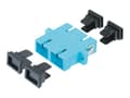Miniatyrbild 1 av 5: DIGITUS - Kopplingsdon för nätverk - SC-läge (multi-mode) (hona) till SC-läge (multi-mode) (hona) - fiberoptisk - havsblå