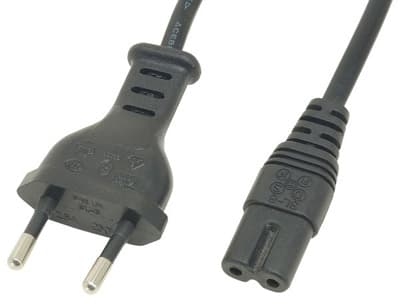 Goobay 50084, 1,5 m, CEE7/16, C7 coupler, H03VVH2-F2, 250 V