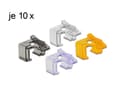 Miniatyrbild 3 av 5: Delock Repair Clip Set 2 - Reparationsklämma för nätverkskontakt - svart, orange, violett, transparent (paket om 40)