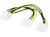 M-CAB - Strømadapter - 4-pin intern strøm (hann) til 8-pins PCIe-strøm (hann)