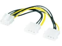 M-CAB - Strømadapter - 4-pin intern strøm (hann) til 8-pins PCIe-strøm (hann)