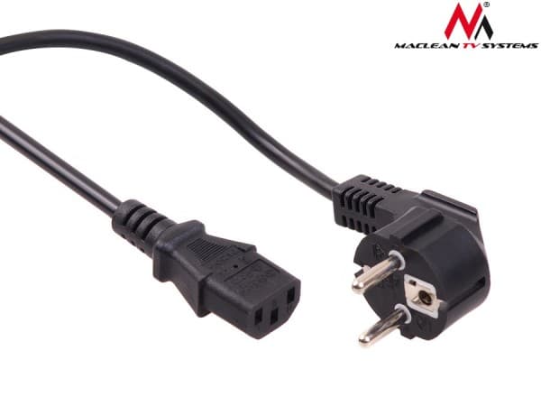 Maclean MCTV-801 - Strømkabel - AC 220-250 V - 5 m - svart - Europa