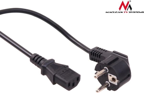 Maclean MCTV-801 - Strømkabel - AC 220-250 V - 5 m - svart - Europa