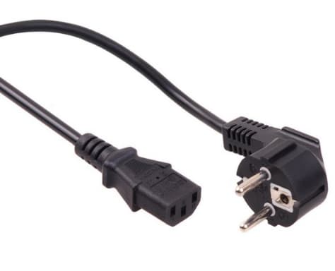 Maclean MCTV-801 - Strømkabel - AC 220-250 V - 5 m - svart - Europa