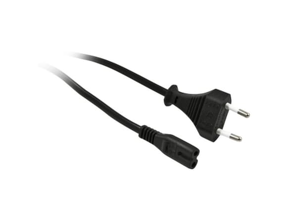 Strømledning 230V Europlugg Euro 8C7 stikkontakt 18m Sort Synergy 21 250V25A