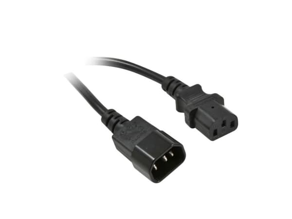 Strømledning 230V kalde enheter IECC13 stikkontakt kalde enheter IECC14 plugg 3m Synergy 21