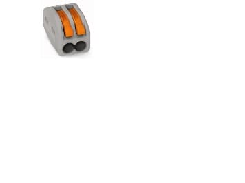 Wago 222-412, Kabelfordeler, Grå, 12,4 mm, 20,5 mm, 20,5 mm, 14,5 mm, 3,1 g