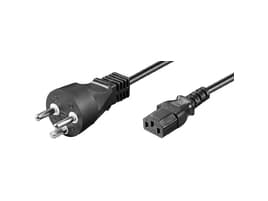 MicroConnect - Strømkabel - strøm til power IEC 60320 C13 - 10 m - svart - Danmark