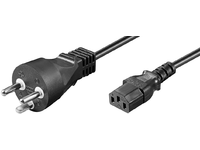 MicroConnect - Strømkabel - strøm til power IEC 60320 C13 - 10 m - svart - Danmark