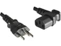 Miniatyrbilde 3 av 5: MicroConnect - Strømkabel - SEV 1011 (hann) til power IEC 60320 C13 vinklet - 1.8 m - svart - Sveits