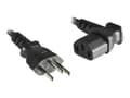Miniatyrbilde 1 av 5: MicroConnect - Strømkabel - SEV 1011 (hann) til power IEC 60320 C13 vinklet - 1.8 m - svart - Sveits