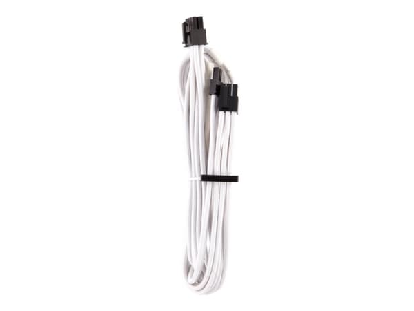 Corsair Premium Individually Sleeved PCIe cable, Type 4 (Generation 4), WHITE