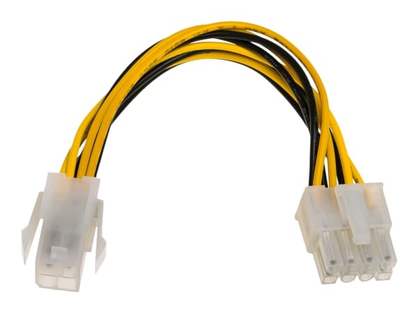 Akyga - Strömadapter - 4 pin ATX12V (hona) till 8-stifts EPS12V (hane) - 15 cm