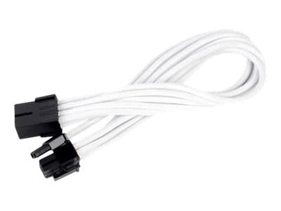 SilverStone PP07 - Virran jatkokaapeli - 8-nastainen PCIe-virta (6+2) (naaras) - 8-nastainen PCIe-virta (uros) - 25 cm - valkoinen