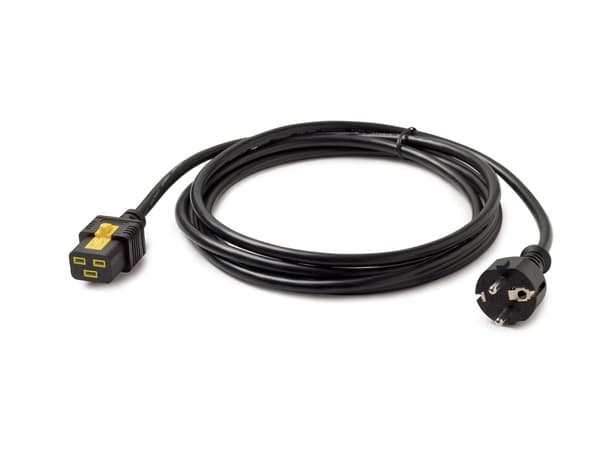 APC - Strömkabel - IEC 60320 C19 till power CEE 7/7 (hane) - AC 240 V - 16 A - 3 m - svart - för P/N: SMT2200I-AR, SMT2200R2I-AR, SMT3000I-AR, SMT300