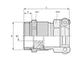 Pikkukuva 3 / 5: Lapp SKINDICHT 52106830, Metallinen, Messinki, 25 kpl, PG16, 6 mm, 1,3 cm