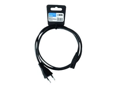 iBOX KZ3 - Strømkabel - Europlug til power IEC 60320 C7 - 1.5 m - svart