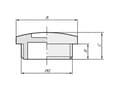 Miniatyrbilde 2 av 4: LAPP 52003430 SKINDICHT BL PG 21 Blindprop PG21 Messing Natur 50 stk