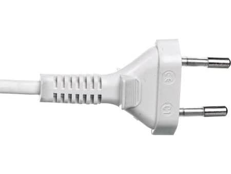 Zamel Tilkoblingsledning med bryter SP/W-190cm hvit SP/W-190/2X0.5/-BIA (YNS10000496)