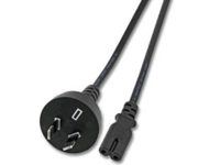MicroConnect Power Cord Notebook - Strømkabel - IEC 60320 C7 til strømførende australsk 2-pinner (hann) - 1.8 m - svart - Australia