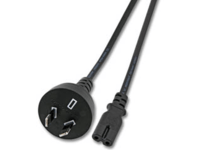 MicroConnect Power Cord Notebook - Strømkabel - IEC 60320 C7 til strømførende australsk 2-pinner (hann) - 1.8 m - svart - Australia