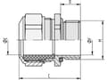 Miniatyrbilde 2 av 4: Lapp 52032660, Metallisk, Kromnikkelstål, 1 stykker, M50x1.5, IP68, IP69, -40 - 200 °C