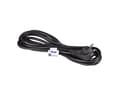Miniatyrbilde 5 av 5: Akyga Pro Series AK-PC-06A - Strømkabel - power CEE 7/7 (hann) vinklet til power IEC 60320 C13 - 250 V - 10 A - 3 m - svart
