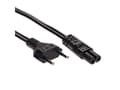 Miniatyrbilde 4 av 5: Akyga Pro Series Eight - Strømkabel - Europlug (hann) til power IEC 60320 C7 - 250 V - 2.5 A - 1.5 m - svart