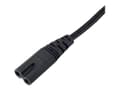 Miniatyrbilde 2 av 5: Akyga Pro Series Eight - Strømkabel - Europlug (hann) til power IEC 60320 C7 - 250 V - 2.5 A - 1.5 m - svart