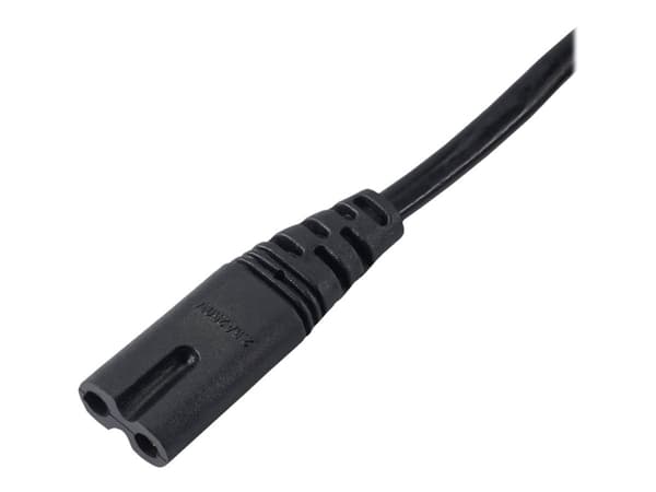 Akyga Pro Series Eight - Strømkabel - Europlug (hann) til power IEC 60320 C7 - 250 V - 2.5 A - 1.5 m - svart