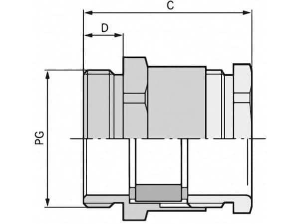 Lapp SKINDICHT 52005530, Rustfritt stål, Nickel, 1 stykker