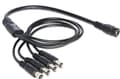 Pikkukuva 3 / 5: Delock - Strøm-splitter - DC jackstik 5,5 x 2,1 mm (han) til DC jackstik 5,5 x 2,1 mm (hun) - 50 cm