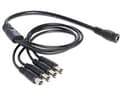 Pikkukuva 5 / 5: Delock - Strøm-splitter - DC jackstik 5,5 x 2,1 mm (han) til DC jackstik 5,5 x 2,1 mm (hun) - 50 cm