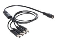 Delock - Strøm-splitter - DC jackstik 5,5 x 2,1 mm (han) til DC jackstik 5,5 x 2,1 mm (hun) - 50 cm