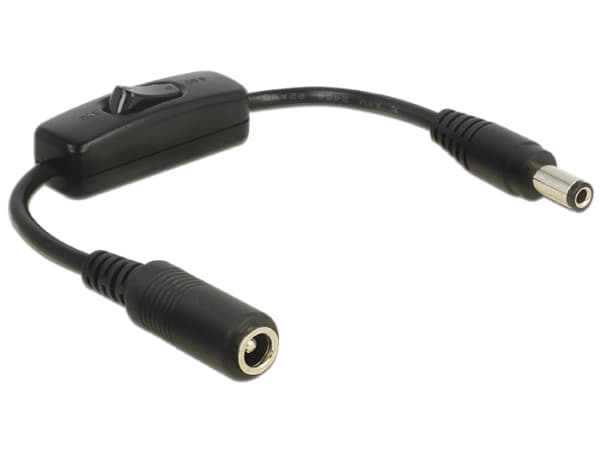 DeLOCK 0.2m, 2x DC 5.5x2.5mm, 0,2 m