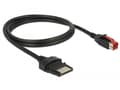 Miniatyrbild 5 av 5: Delock - USB-kabel med egen strömförsörjning - USB PlusPower (24 V) (hane) till 8 stifts (1x8) PoweredUSB-fjärrsida (hane) - 24 V - 1 m - svart
