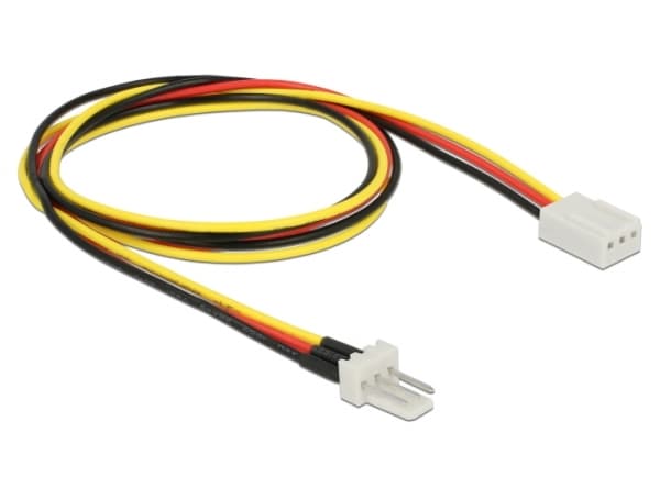 Delock - Viftestrømkabel - 3 pin internstr (hann) til 3 pin internstr (hunn) - 60 cm