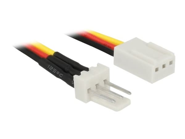 Delock - Viftestrømkabel - 3 pin internstr (hann) til 3 pin internstr (hunn) - 60 cm